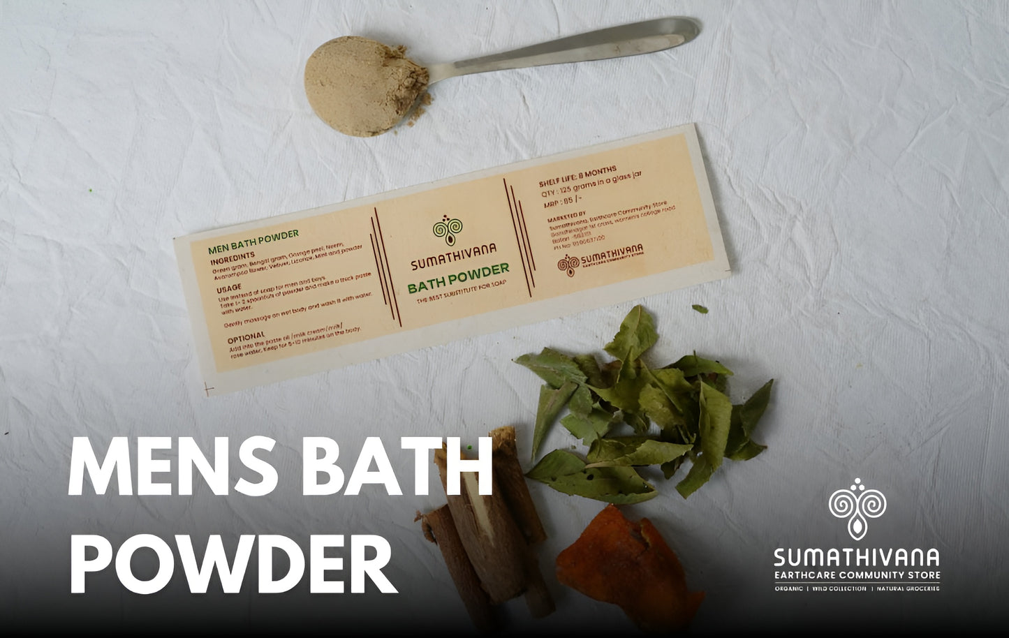 ๐งโโ๏ธ๐ฟ 100% Organic Herbal Bath Powder for Men (Natural Ubtan) (125g)