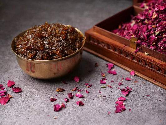 100% ORGANIC CHAITRI GULAB GULKAND (AYURVEDIC ROSE PRESERVE) (500G)