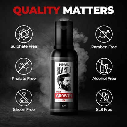 Beard & Hair Growth Oil for Stronger & Fuller Beard Hair 2X50ml