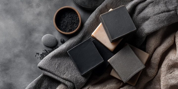 🖤 100% Organic Pure Charcoal Soap (Activated Charcoal Herbal Soap) (85g)