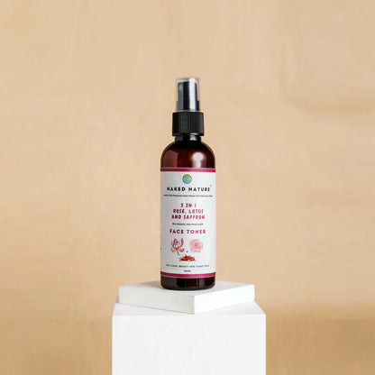 3 in 1 Floral Face Toner with Rose, Lotus and Saffron (102 ml)