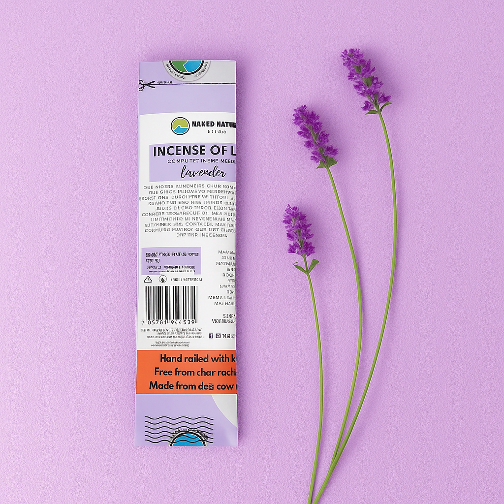 Lavender Agarbatthi (Hand-Rolled) 55-60 sticks