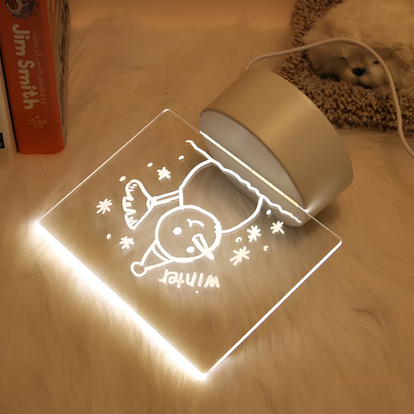 Magic LED Message Writing Lamp ✍️✨ | Personalized Acrylic Light Board | USB Night Light 🌙