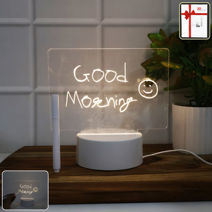 Magic LED Message Writing Lamp ✍️✨ | Personalized Acrylic Light Board | USB Night Light 🌙