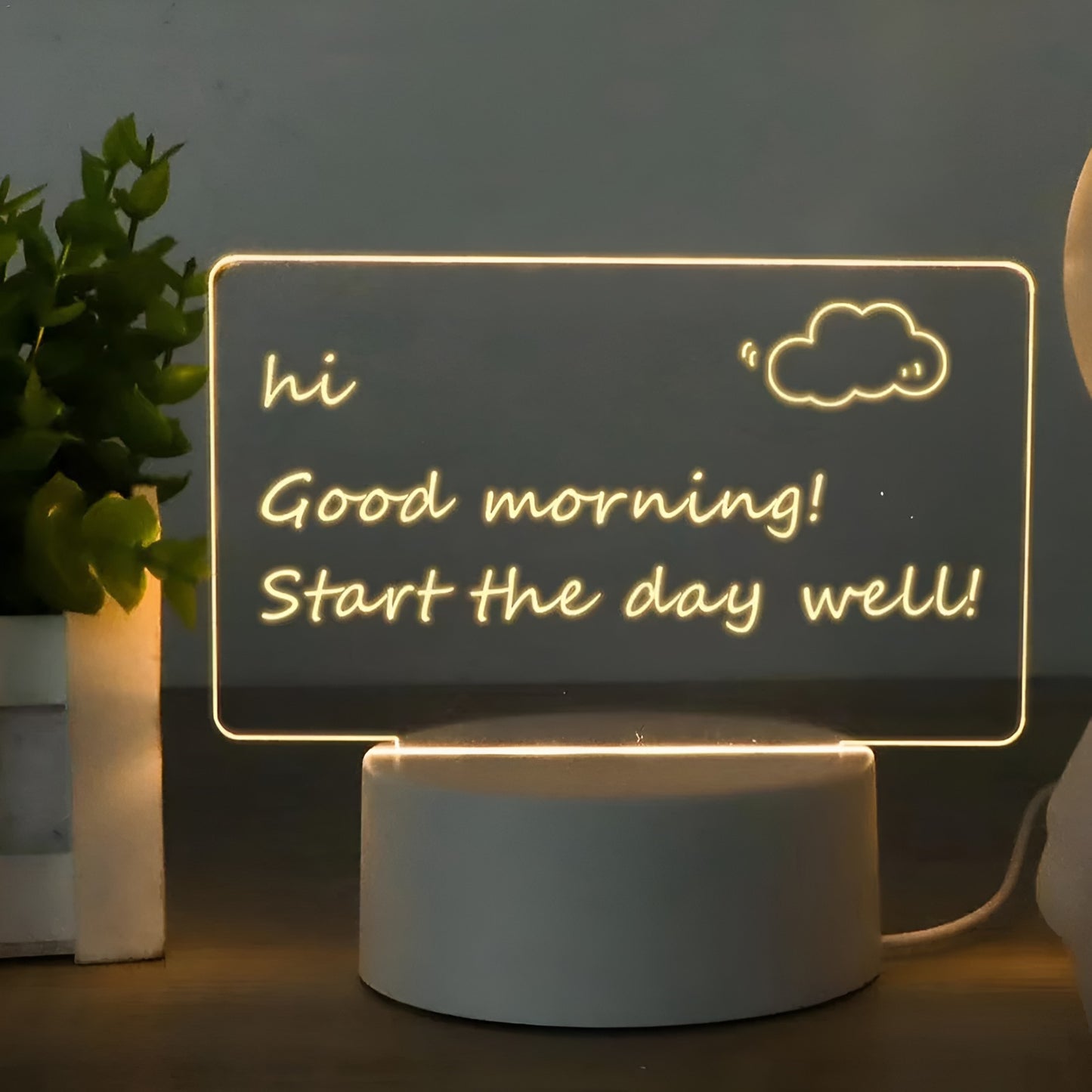 Magic LED Message Writing Lamp ✍️✨ | Personalized Acrylic Light Board | USB Night Light 🌙