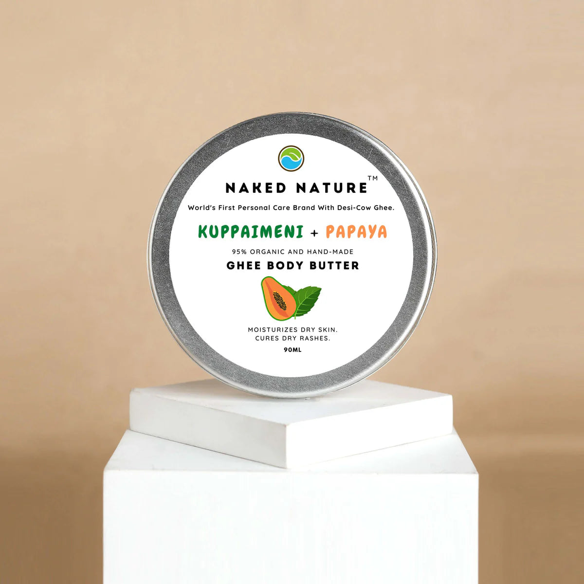 Ghee Body Butter (Kuppaimeni + Papaya) - Moisturizes Dry Skin and Cures Dry Rashes.