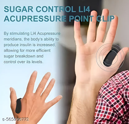 SR Pack of 2 Sugar Control Acupressure Clip for Diabetics Sugar Control LI4 Acupressure Point Clip Headache Relief Products Migraine &Tension Relief