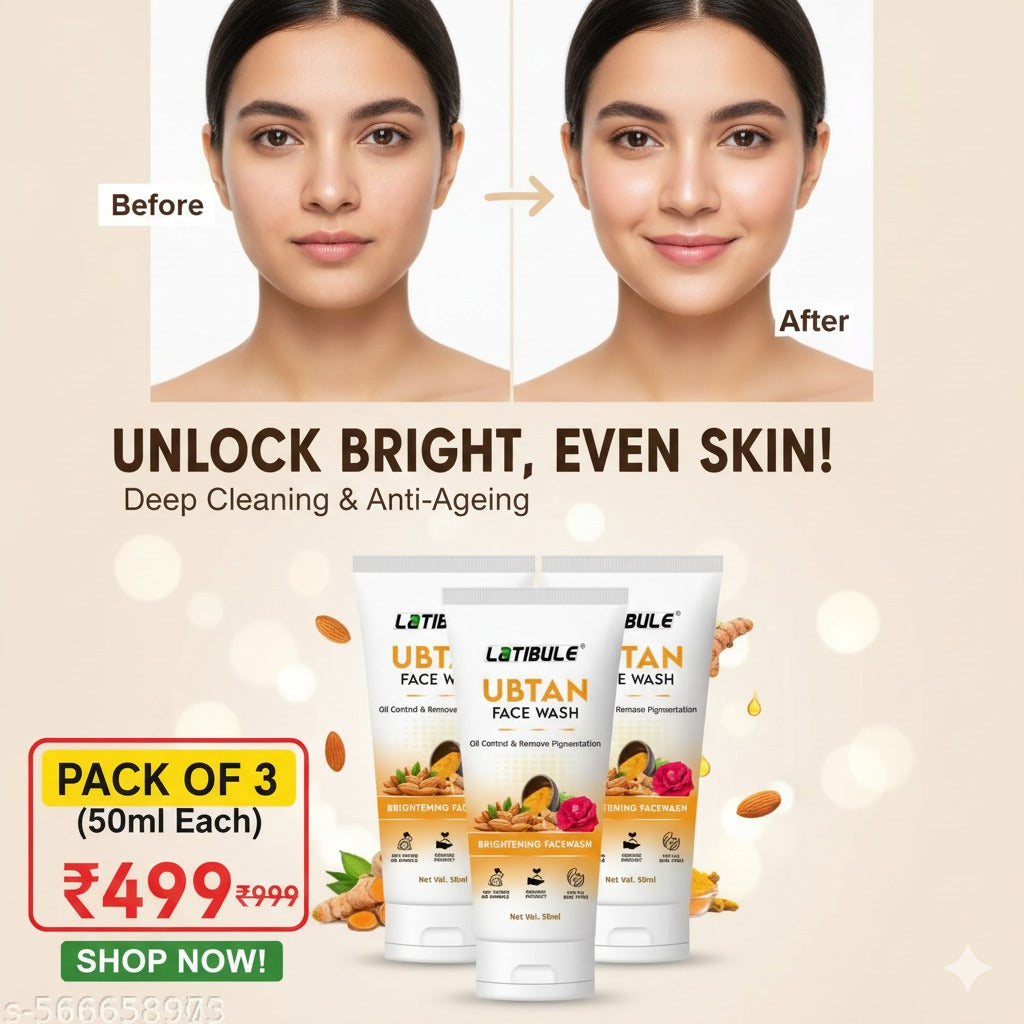 Latibule Ubtan Face Wash – Pack 0f 3