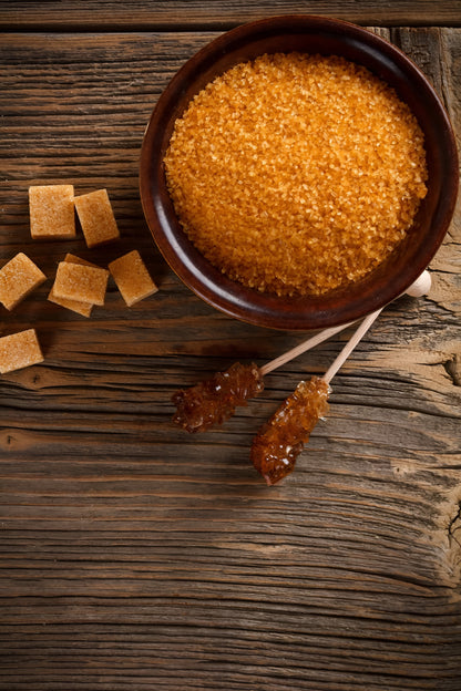 100% Organic Natural Brown Cane Sugar with Rich Molasses (1KG)