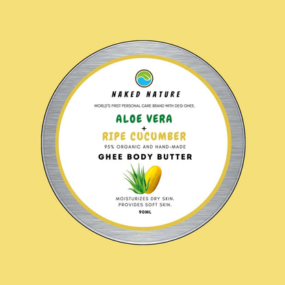 Ghee Body Butter (Ripe Cucumber + Aloevera) - For Dry Skin