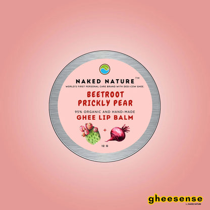 Beetroot, prickly pears Ghee Lip Balm (12g)
