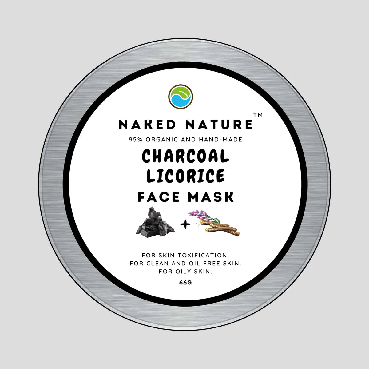 Charcoal + Licorice Face Mask 100G