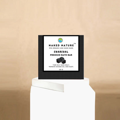 Charcoal Soap (120 g) - For Oily Skin, Removes Skin Dirt and Gives Clear Skin.