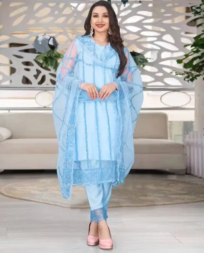 Kurta With Dupatta And Bottomwear