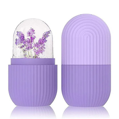 Ice Face Roller Silicone Facial Cube for Eyes Neck Massage Remove Dark Circle Pore Shrink Face