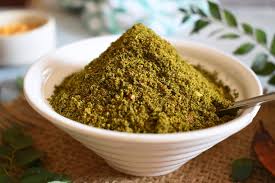 🌿 100% Organic Curry Leaves Pudi (Karivepaku Chutney Powder) (250g)