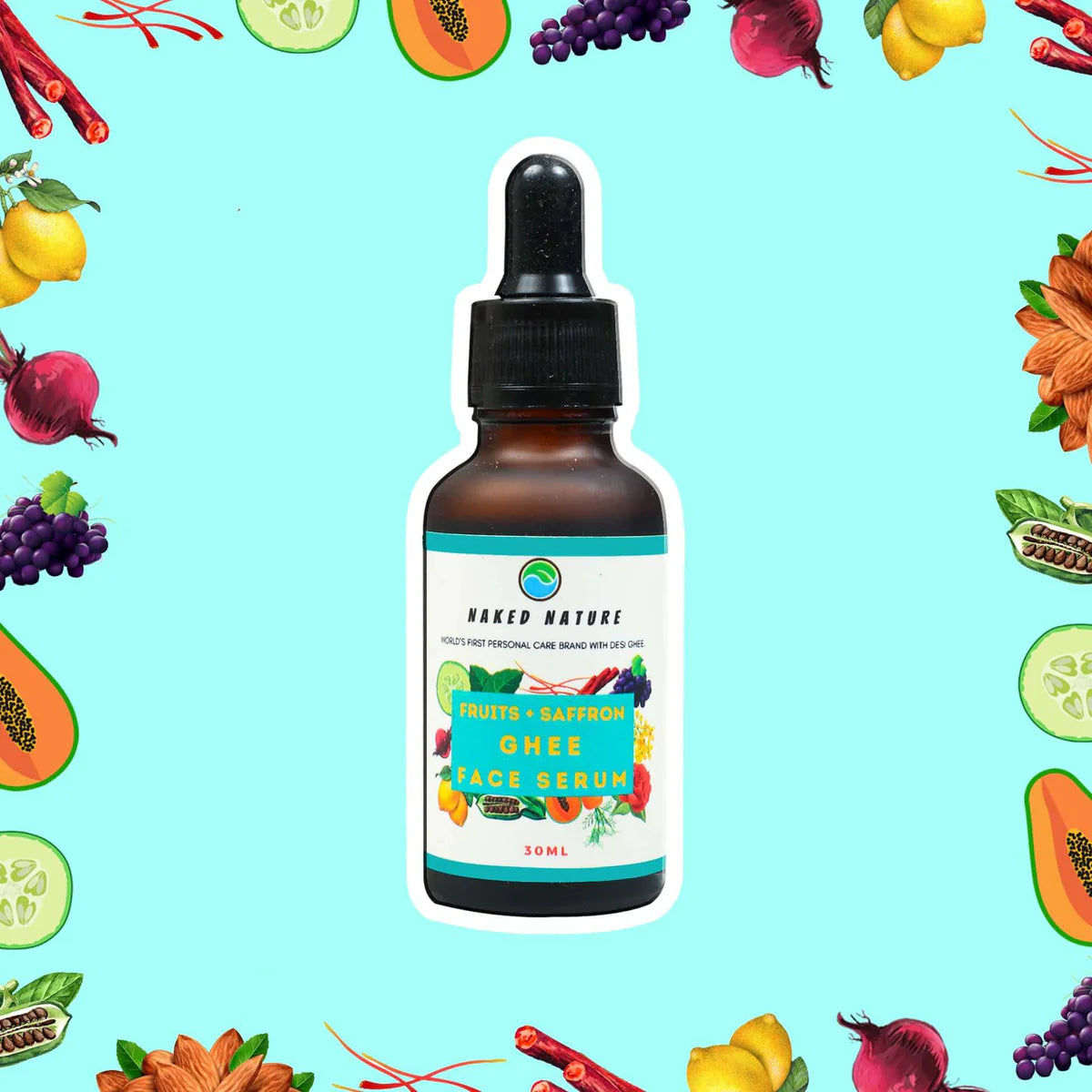 Ghee Face Serum (Fruits + Saffron) 30ml
