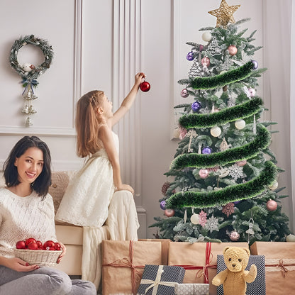 ✨ Premium Green Decorative Garland – Perfect for All Festive Decorations! 🎄🌟