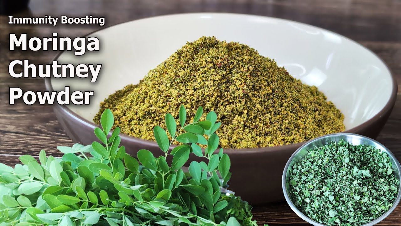 🌿 100% Organic Moringa Chutney Pudi (Drumstick Leaves Powder) (250g)