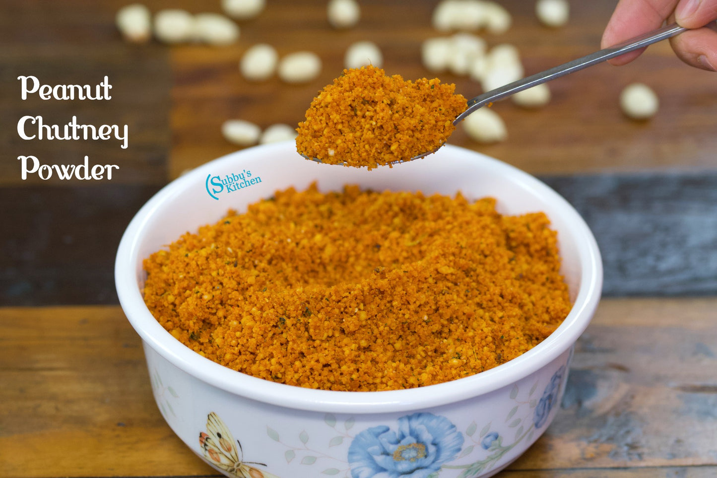🥜 100% Organic Hand-Ground Peanut Pudi (Groundnut Chutney Powder) (100g)