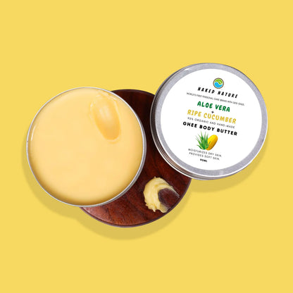 Ghee Body Butter (Ripe Cucumber + Aloevera) - For Dry Skin