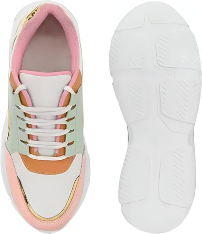 Shoes for Girls Stylish Latest Flat Heels, Daily Use, Gym Workout, Sports Sneakers Women shooes.