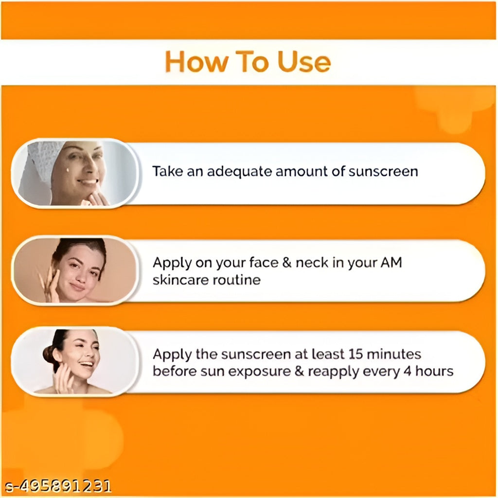 SunSwitch Vitamin C & E UV Protection Sunscreen SPF 50 | Brightening, Hydrating & Non-Greasy Daily Glow Shield .